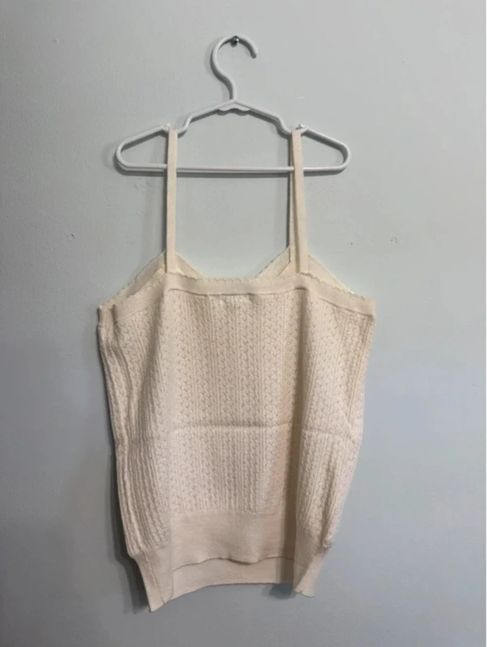 Art Class Girls' Cream Sweater Tank Top Size XXL 16/18 - New